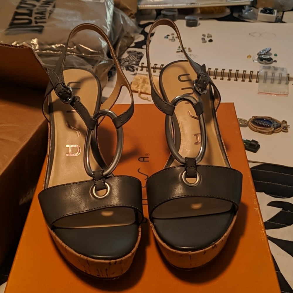 Grey sandals